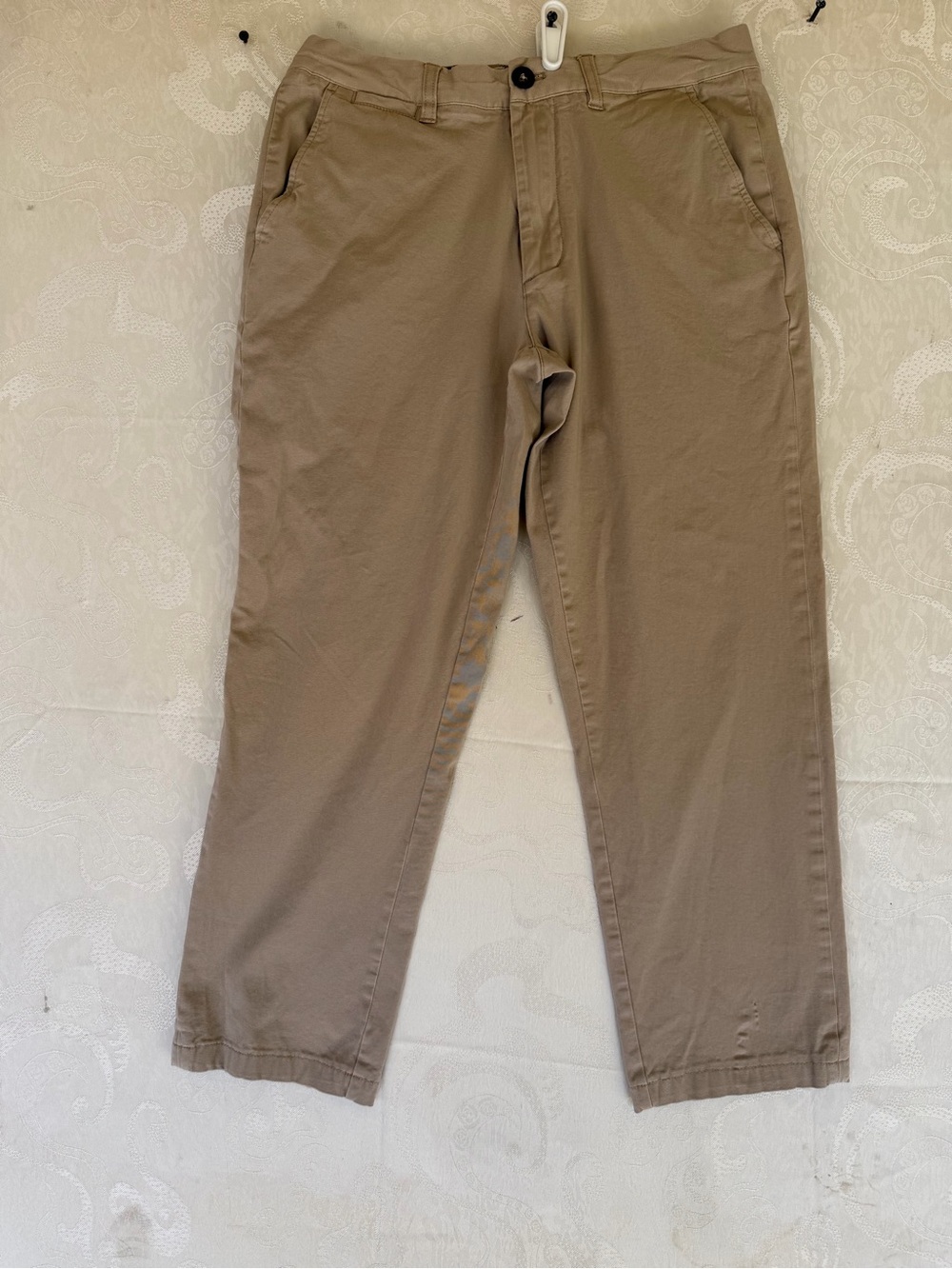 Barbour Men's Tan Chino Pants - Classic Straight Fit